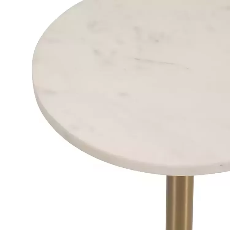 white_marble__gold_metal_round_cocktail_table_4.webp Marble & Gold Metal Round Cocktail Table>Kirklands Home Best