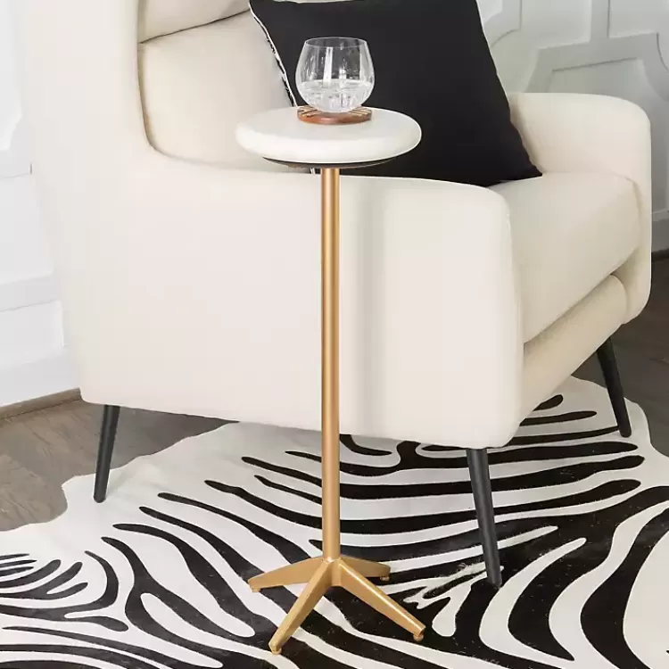 Marble and Gold Base Cocktail Table>Kirklands Home Best
