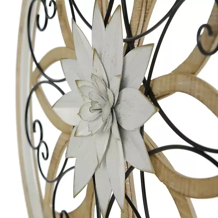 white_metal_and_wood_floral_round_wall_plaque_2.webp White Metal and Wood Floral Round Wall Plaque>Kirklands Home Sale