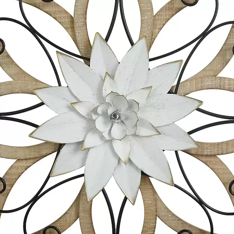 white_metal_and_wood_floral_round_wall_plaque_4.webp White Metal and Wood Floral Round Wall Plaque>Kirklands Home Sale
