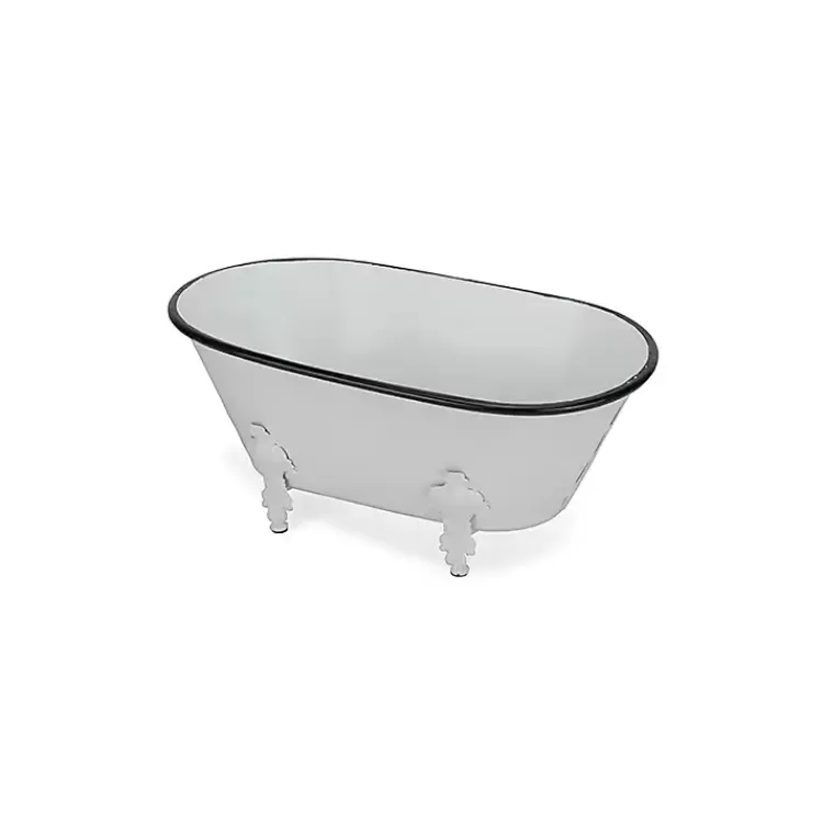 white_metal_bathtub_statue_2.webp Metal Bathtub Statue>Kirklands Home Cheap