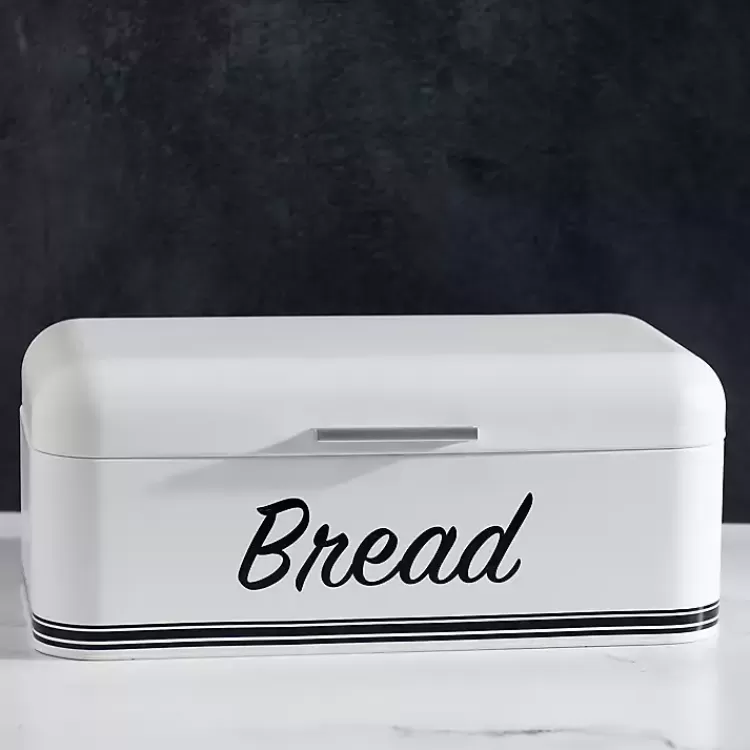 white_metal_bread_box_2.webp Metal Bread Box>Kirklands Home Discount