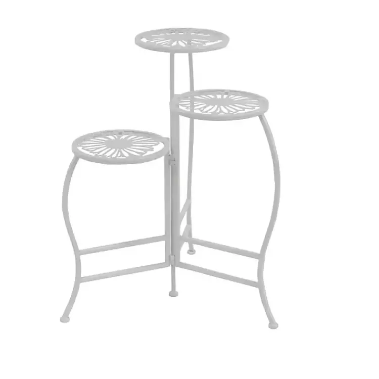 Metal Floral 3-Tier Plant Stand>Kirklands Home Best Sale