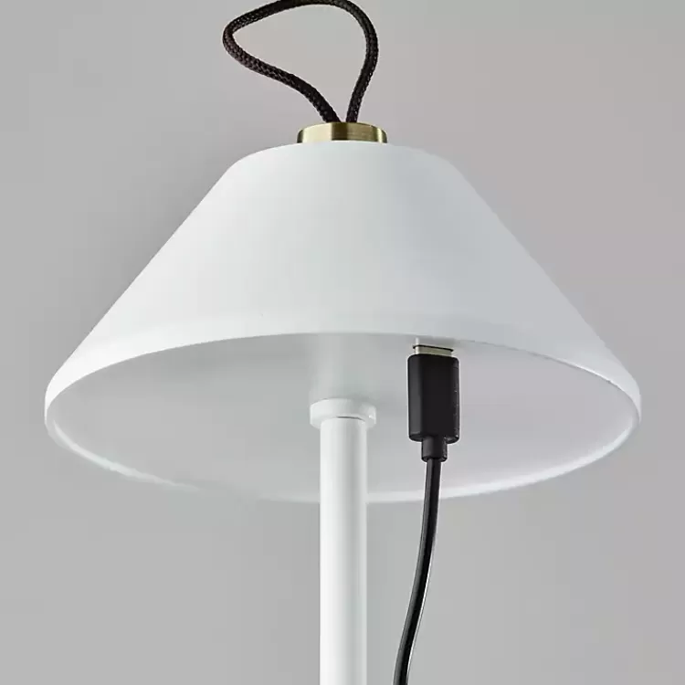white_metal_frosted_light_cordless_table_lamp_2.webp Metal Frosted Light Cordless Table Lamp>Kirklands Home Clearance