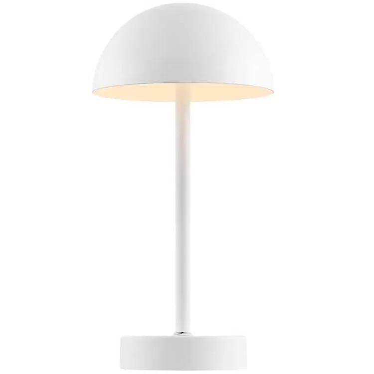 white_metal_rechargeable_table_lamp_2.webp Metal Rechargeable Table Lamp>Kirklands Home Cheap