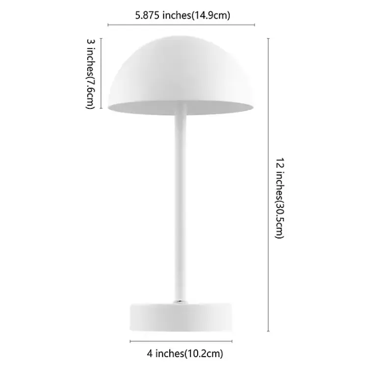 white_metal_rechargeable_table_lamp_3.webp Metal Rechargeable Table Lamp>Kirklands Home Cheap