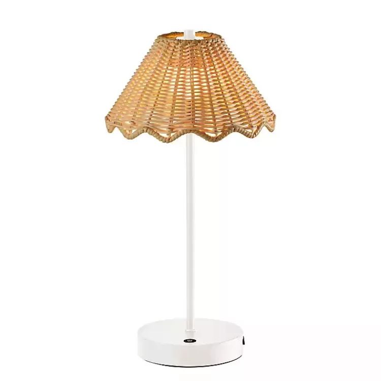 Metal Scalloped Shade Cordless Table Lamp>Kirklands Home Best Sale