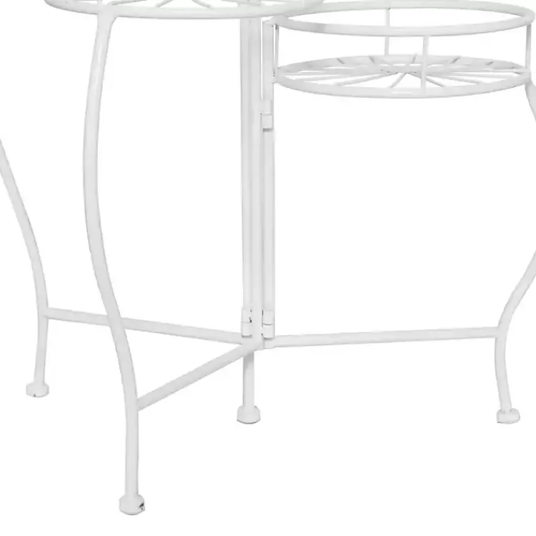 white_metal_starburst_tier_plant_stand_2.webp Metal Starburst 3-Tier Plant Stand>Kirklands Home Discount