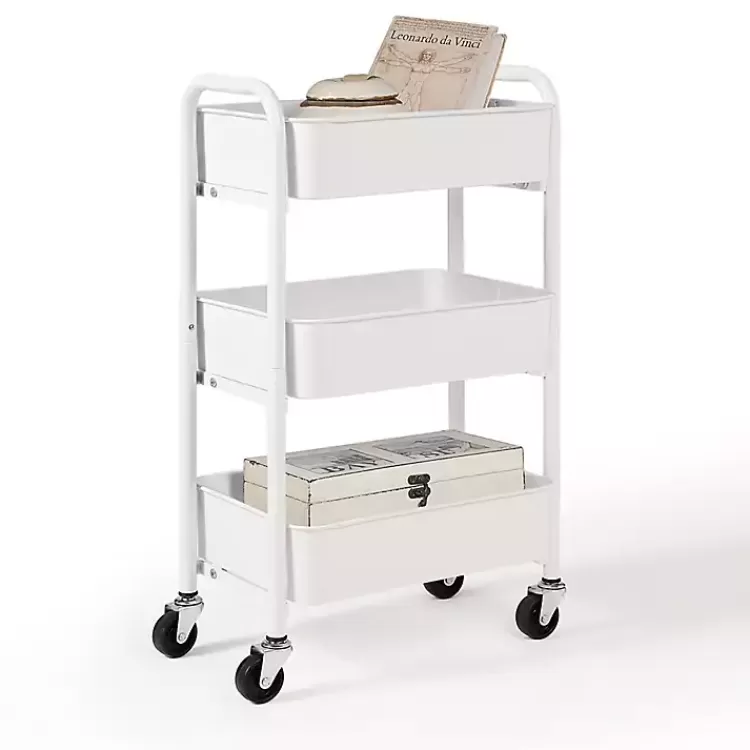 Metal 3-Tier Organizer Storage Cart>Kirklands Home Fashion