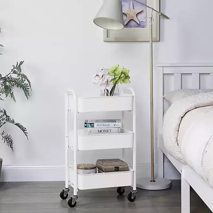 Metal 3-Tier Organizer Storage Cart>Kirklands Home Fashion