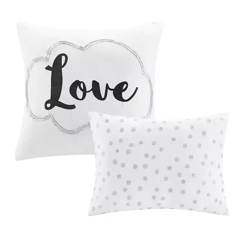 white_metallic_pc_fullqueen_comforter_set_4.webp White Metallic 5-pc. Full/Queen Comforter Set>Kirklands Home Hot