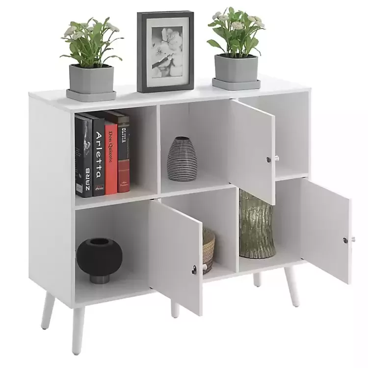 white_midcentury_modern_cubby_cabinet_4.webp Mid-Century Modern Cubby Cabinet>Kirklands Home Cheap