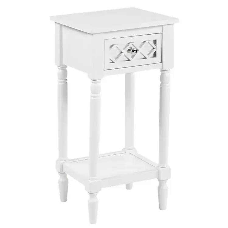 Mirrored Drawer Square Accent Table>Kirklands Home Online