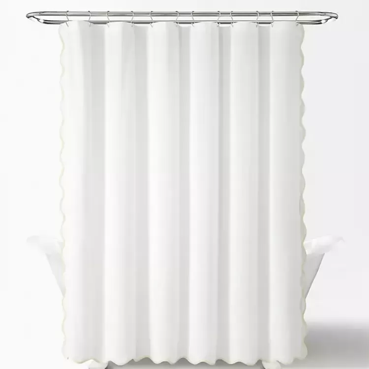white_neutral_scalloped_coastal_shower_curtain_4.webp White Neutral Scalloped Coastal Shower Curtain>Kirklands Home Store