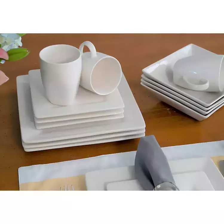 white_nordic_square_pc_dinnerware_set_2.webp Nordic Square 16-pc. Dinnerware Set>Kirklands Home Discount