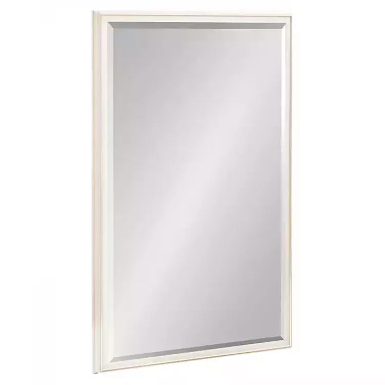 White Oakhurst Rectangle Wall Mirror, 36 in.>Kirklands Home Best Sale