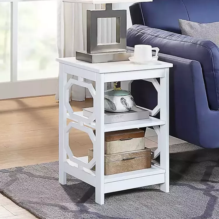 Octagon 2-Shelf Accent Table>Kirklands Home Best Sale