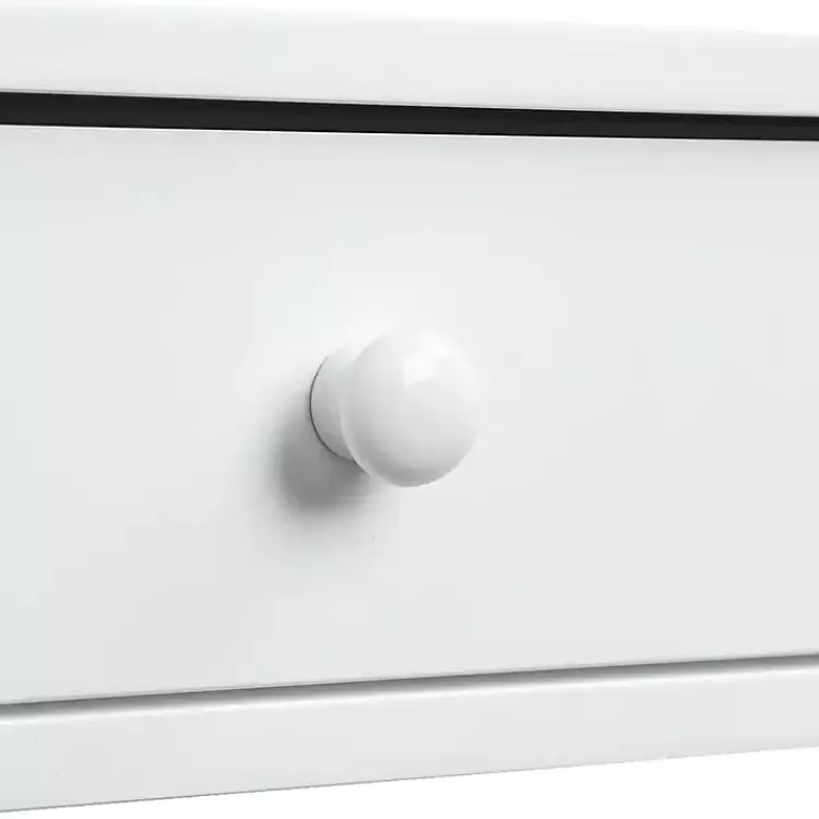 white_octagon_shelf_console_table_6.webp Octagon 2-Shelf Console Table>Kirklands Home Shop