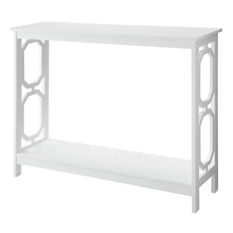 Octagon Single Shelf Console Table>Kirklands Home Shop