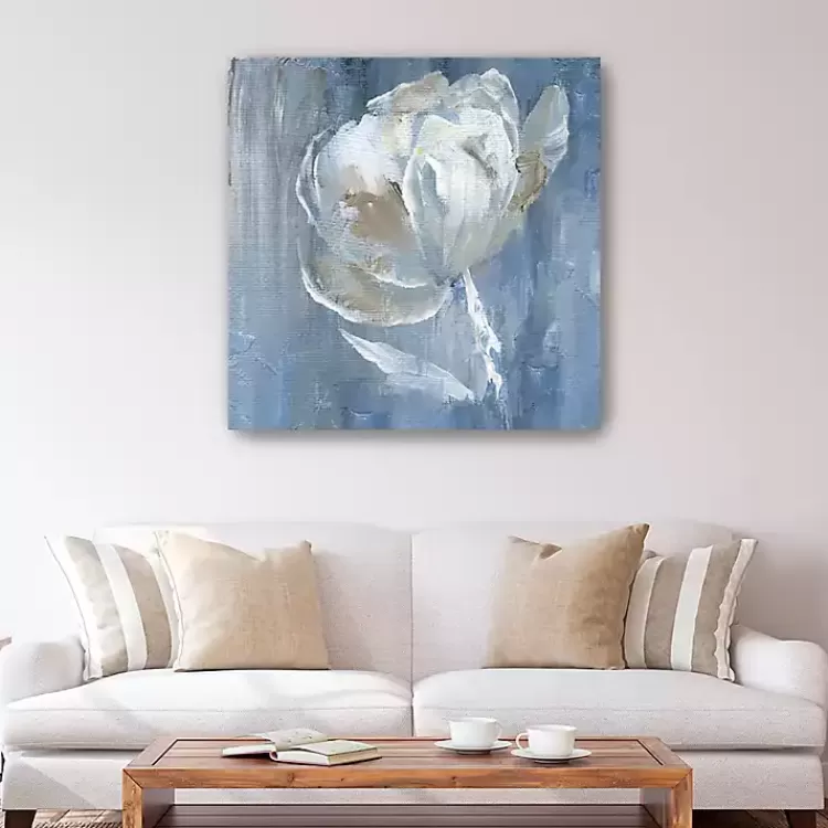 White on Blue Canvas Art Print, 40x40 in.>Kirklands Home Clearance