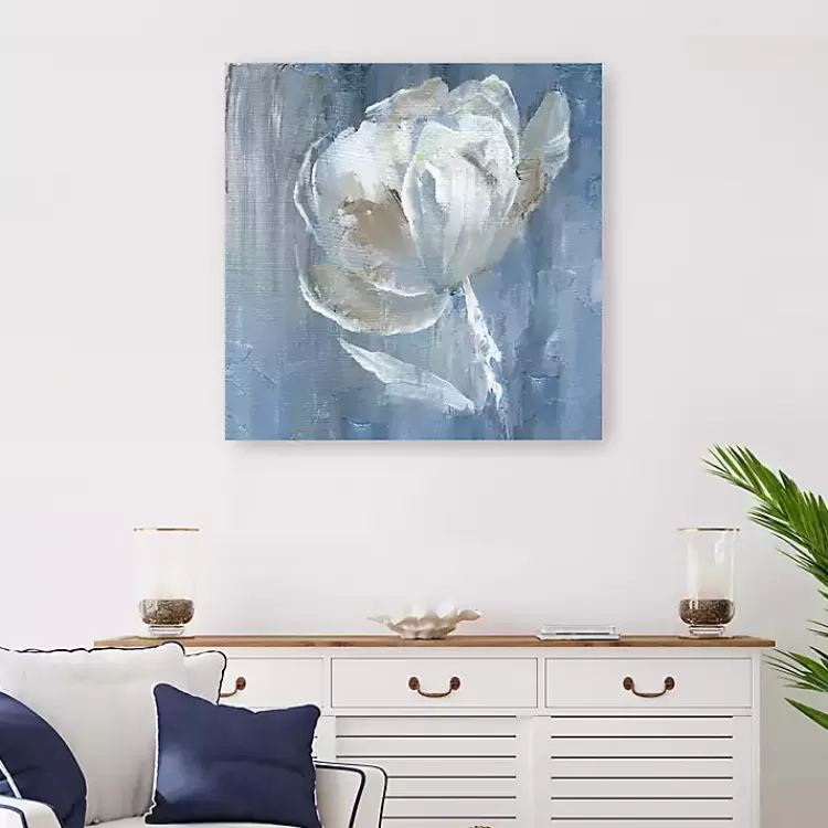 White on Blue Canvas Art Print, 30x30 in.>Kirklands Home Store