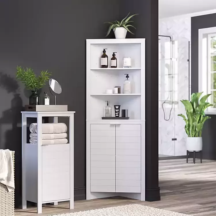 white_open_shelf_cabinet_2.webp Open Shelf Cabinet>Kirklands Home Store