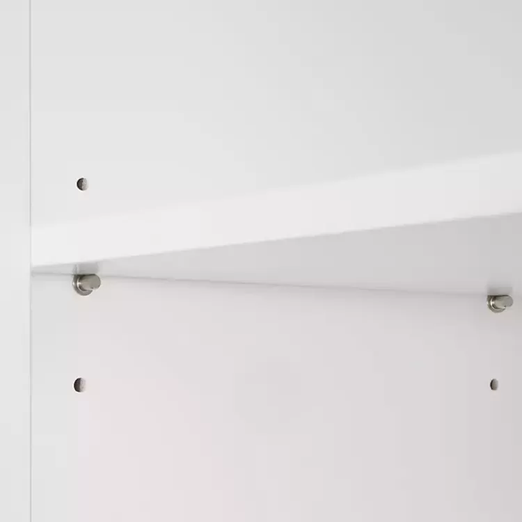 white_open_shelf_cabinet_5.webp Open Shelf Cabinet>Kirklands Home Store