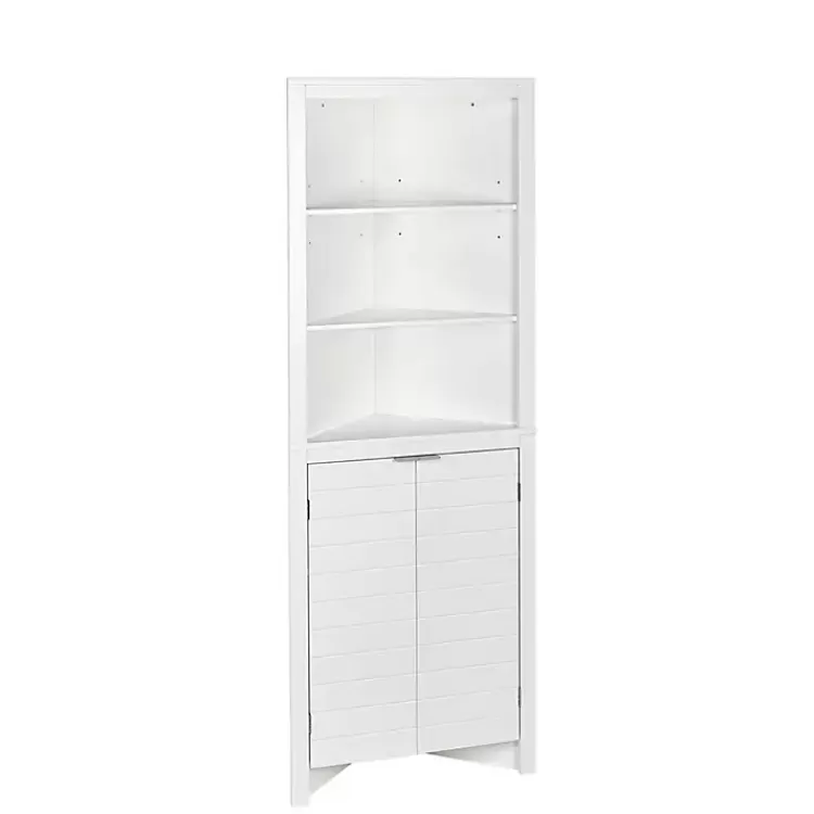 Open Shelf Corner Cabinet>Kirklands Home Shop