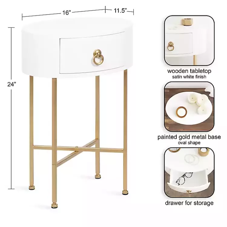 Oval Decklyn Accent Table>Kirklands Home Cheap