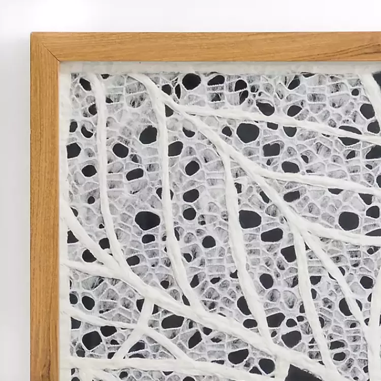 White Paper Leaf Shadowbox Wall Plaque>Kirklands Home New