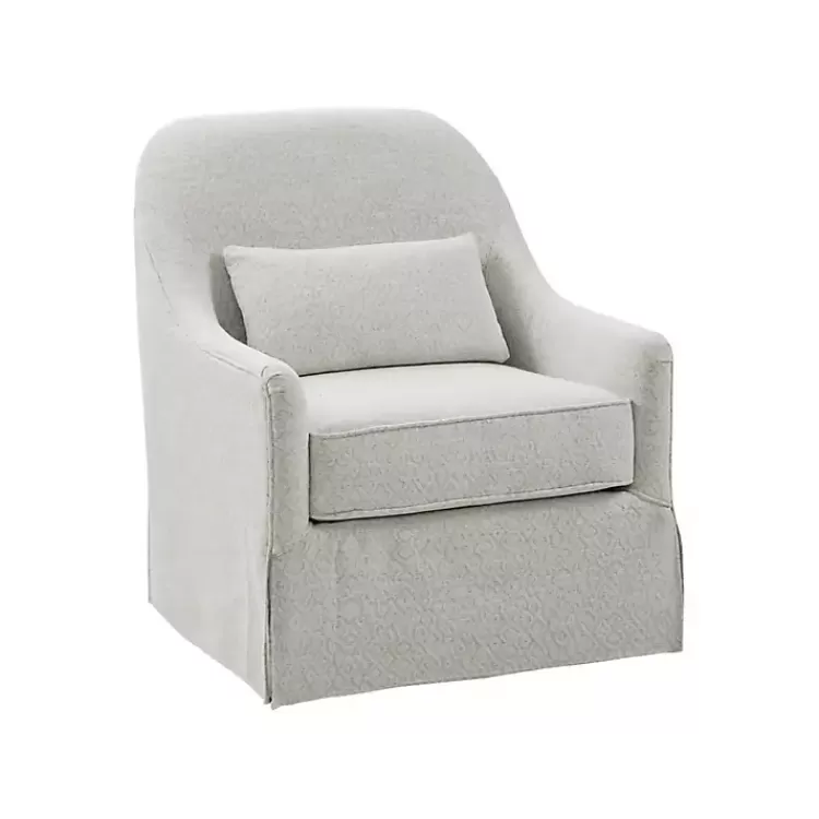 Patterned Upholstered Swivel Glider Chair>Kirklands Home Best Sale