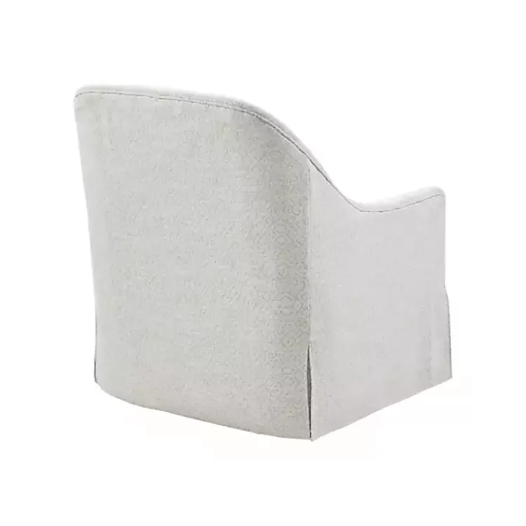 white_patterned_upholstered_swivel_glider_chair_4.webp Patterned Upholstered Swivel Glider Chair>Kirklands Home Best Sale