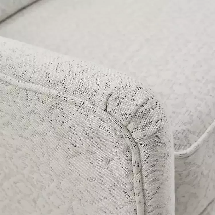 white_patterned_upholstered_swivel_glider_chair_5.webp Patterned Upholstered Swivel Glider Chair>Kirklands Home Best Sale