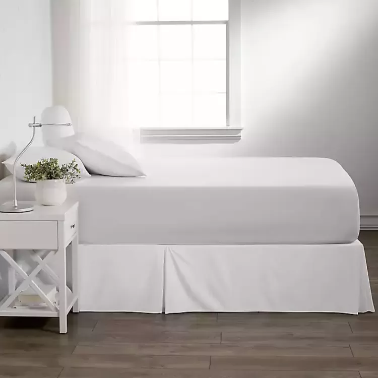 Pleated Microfiber King Bed Skirt>Kirklands Home Flash Sale