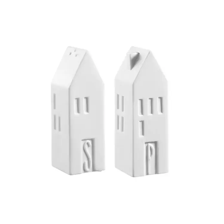 Porcelain House Shaped Salt & Pepper Shakers>Kirklands Home Clearance