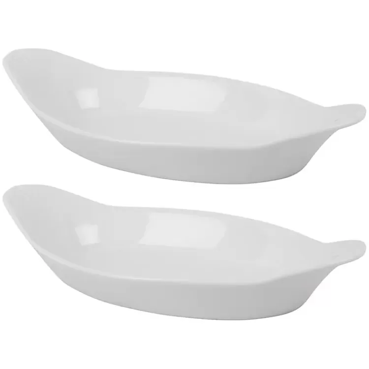 Porcelain Oval Bakers with Handles, Set of 2>Kirklands Home Shop
