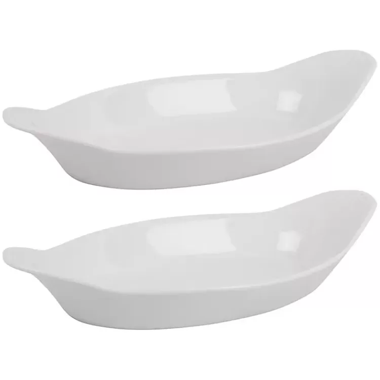 Porcelain Oval Bakers with Handles, Set of 2>Kirklands Home Shop