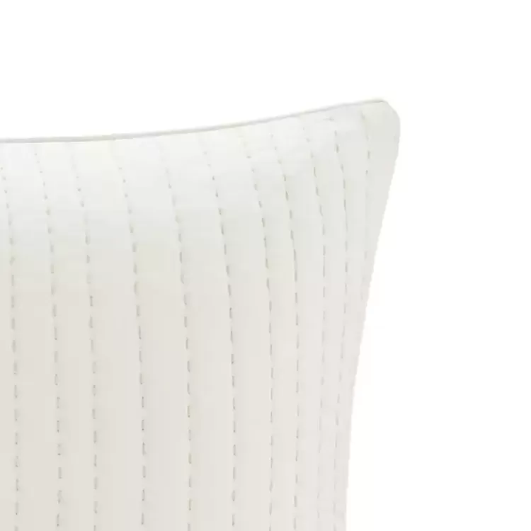 white_quilted_euro_pillow_sham_3.webp Quilted Euro Pillow Sham>Kirklands Home Best
