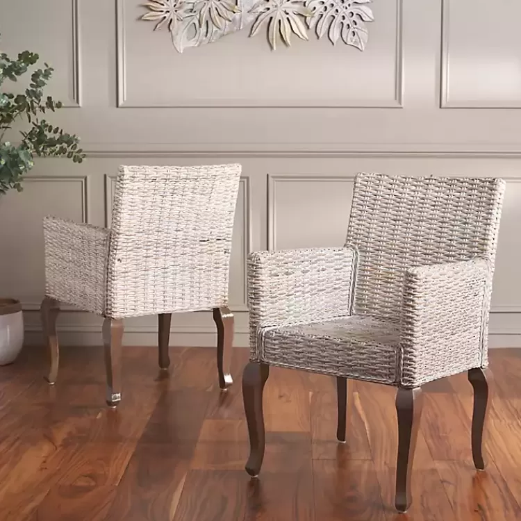 white_rattan_curved_legs_dining_chairs_set_of__3.webp White Rattan Curved Legs Dining Chairs, Set of 2>Kirklands Home Flash Sale