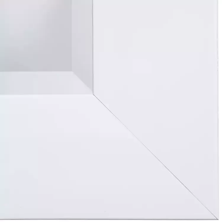 white_rectangular_beveled_wall_mirror_2.webp White Rectangular Beveled Wall Mirror>Kirklands Home Fashion