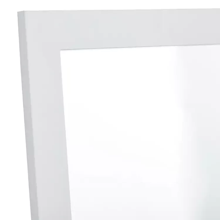 white_rectangular_wood_wall_mirror_2.webp White Rectangular Wood Wall Mirror>Kirklands Home Store