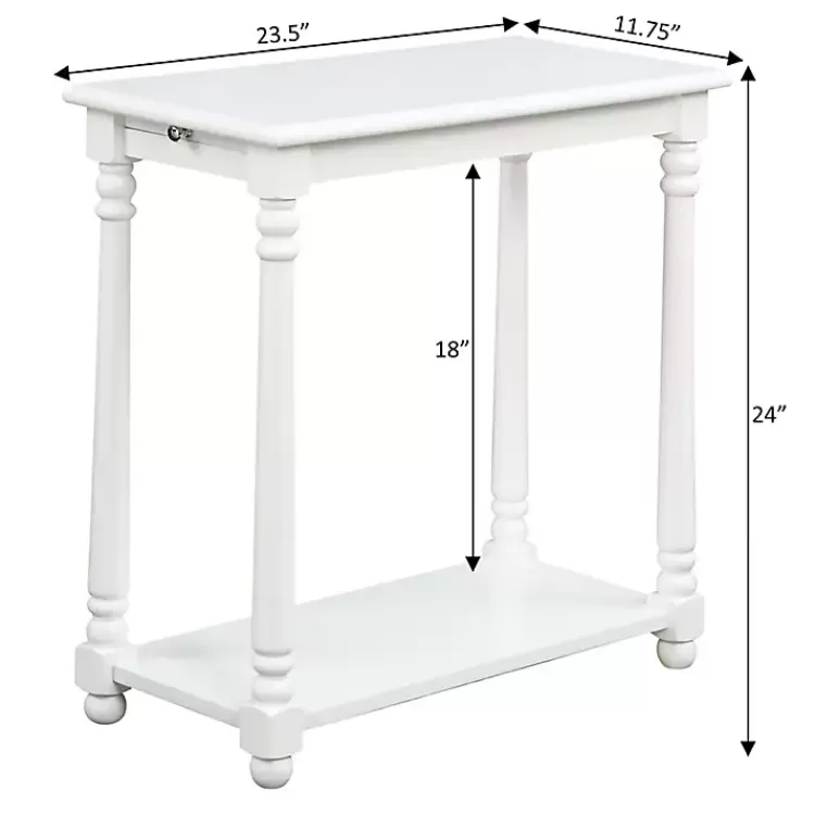white_regent_wood_accent_table_4.webp Regent Wood Accent Table>Kirklands Home Shop