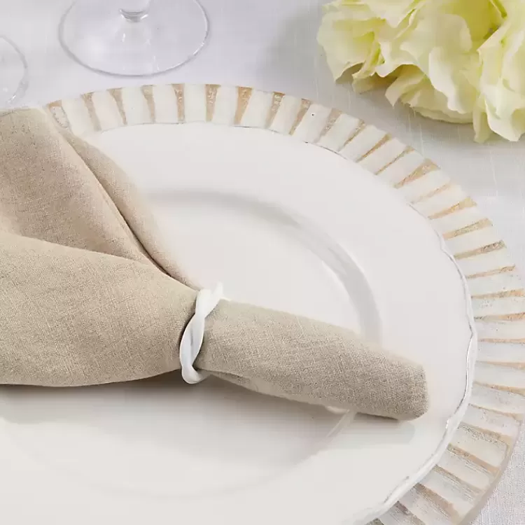 white_resin_twisted_napkin_rings_set_of__2.webp Resin Twisted Napkin Rings, Set of 4>Kirklands Home Cheap