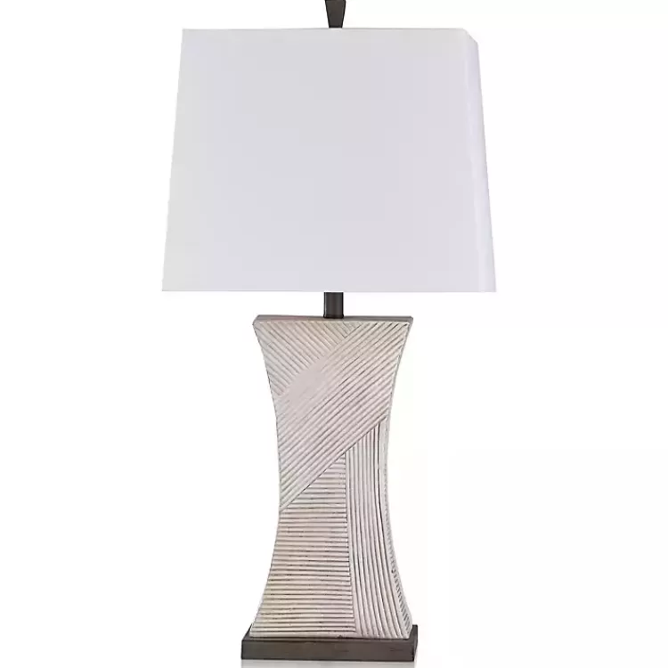 Ribbed Concave Table Lamp>Kirklands Home Store