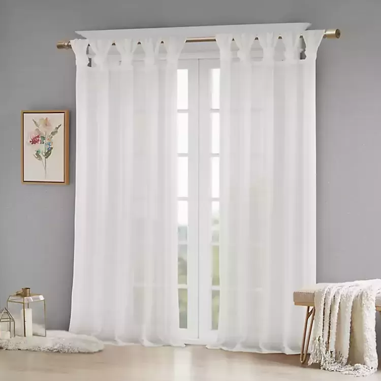 Rosette Tab Top Curtain Panel, 63 in.>Kirklands Home Hot