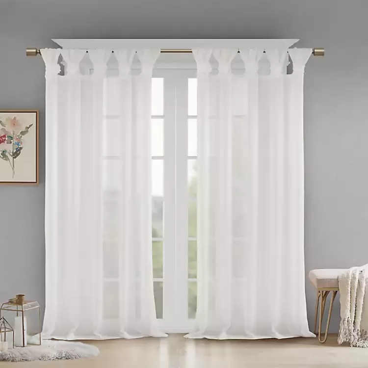 Rosette Tab Top Curtain Panel, 95 in.>Kirklands Home Clearance