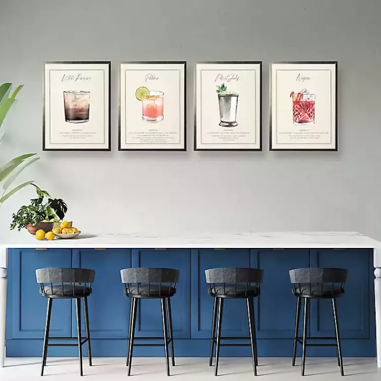 White Russian Framed Art Print>Kirklands Home New