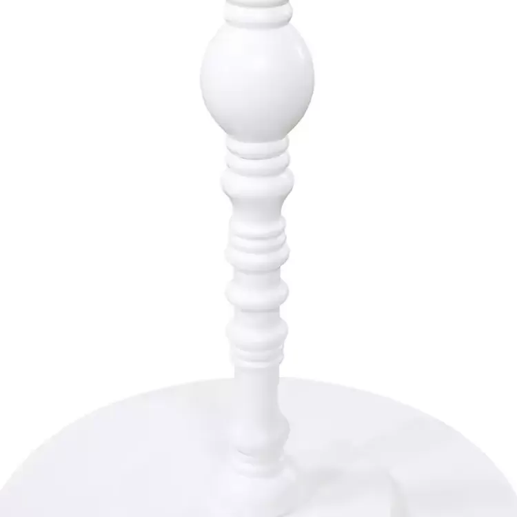 white_santel_spindle_accent_table_3.webp Santel Spindle Accent Table>Kirklands Home Hot