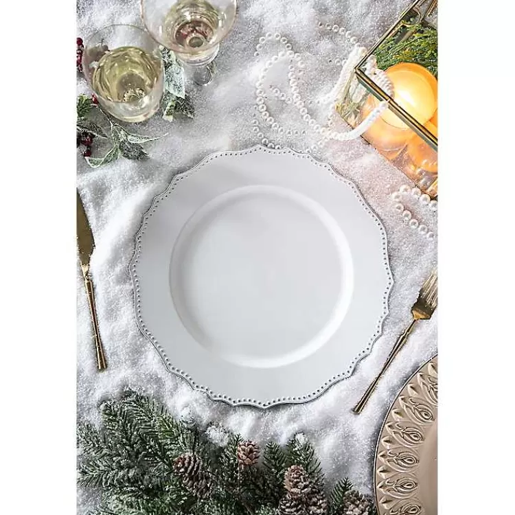 white_scalloped_beaded_rim_chargers_set_of__3.webp Scalloped Beaded Rim Chargers, Set of 4>Kirklands Home Cheap