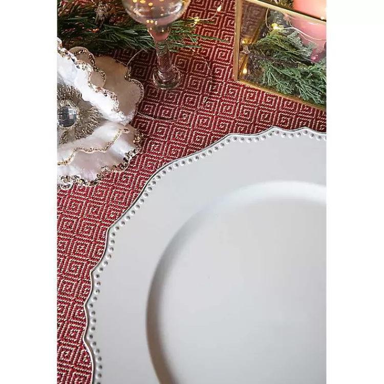 white_scalloped_beaded_rim_chargers_set_of__4.webp Scalloped Beaded Rim Chargers, Set of 4>Kirklands Home Cheap